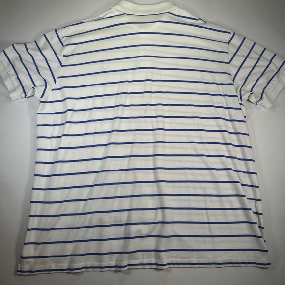 Polo by Ralph Lauren White Polo with Blue Stripes - Picture 6 of 6